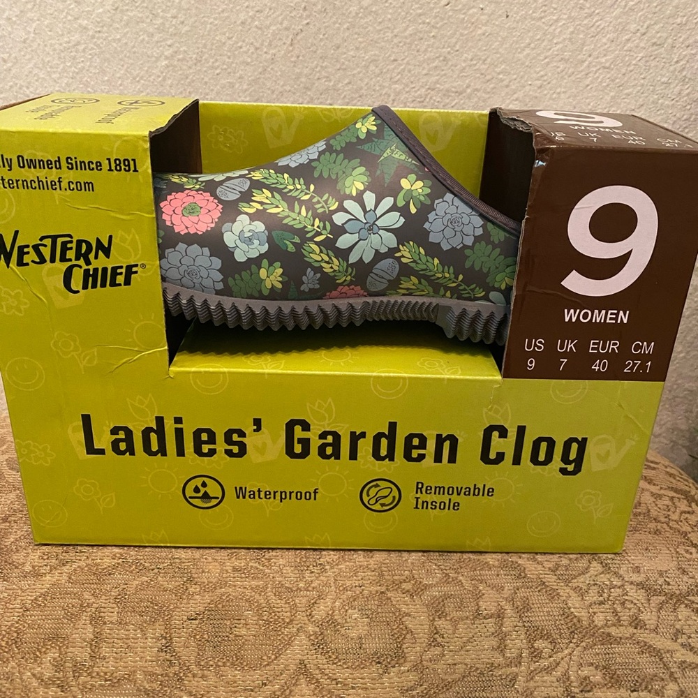 Western Chief Garden Clog Floral Size 9